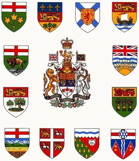 [Coat of Arms of Provinces] (With images) | Canadian symbols, Coat of arms, Canada history