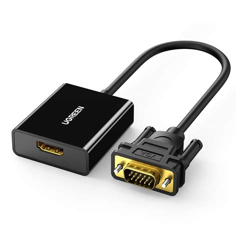 Cable Adapter HDMI To VGA Converter Proyektor UGREEN Connector Kabel ...