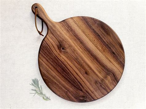 Charcuterie Board / Black Walnut / Round Paddle Board in 2021 | Charcuterie, Charcuterie board ...