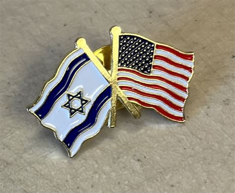 American & Israeli Flag Lapel Pin - Etsy