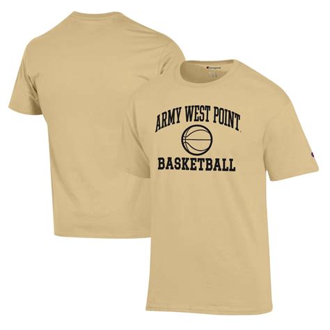 Men's Champion Gold Army Black Knights Basketball Icon T-Shirt