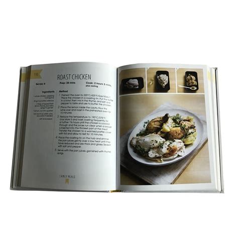 custom printed recipe book - YBJ Book Printing