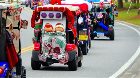 Christmas Golf Cart Parade at On Top Of The World Ocala FL - YouTube