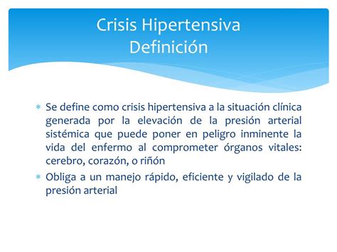 PPT - Crisis Hipertensiva PowerPoint Presentation, free download - ID:1917098