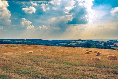 Straw bales 7 containing straw, harvest, and field | Nature Stock ...