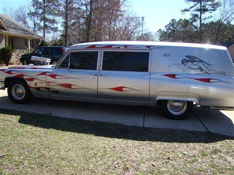 1969 Cadillac Silver Hotrod Hearse all custom for sale