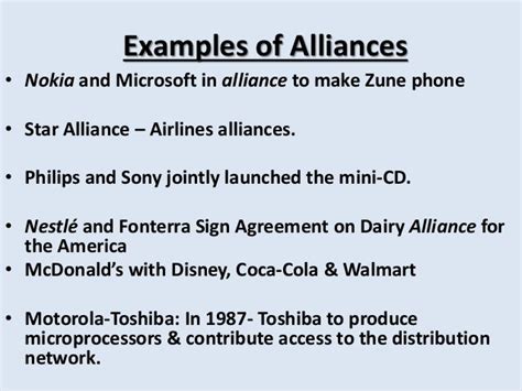 Strategic Alliance