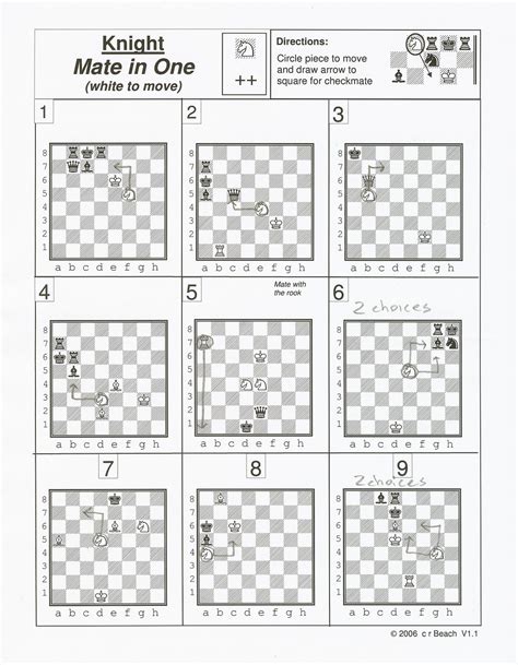 Printable Chess Puzzles For Kids