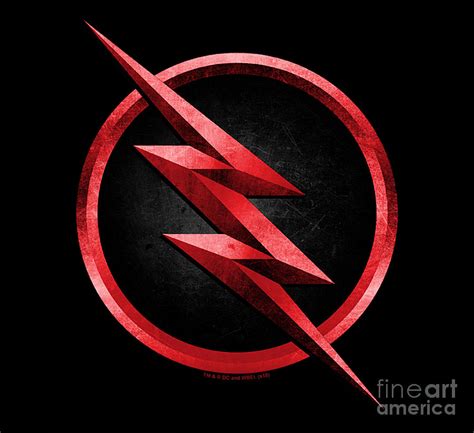 The Flash Dc Reverse Flash Logo Digital Art by Edith Braim - Fine Art ...