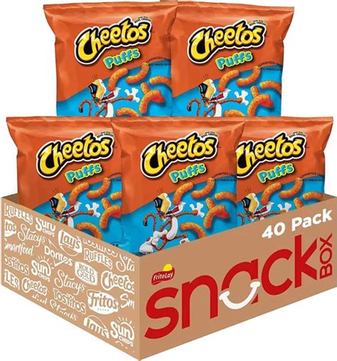CHEETOS PUFFS CHEESE Flavored Snacks, 0.875 Ounce (Pack of 40) $160.00 ...