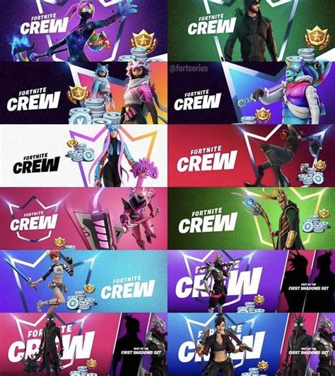 All Fortnite Crew Pack Skins : r/FortNiteBR