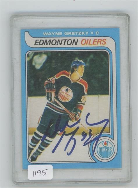 Autographed Wayne Gretzky OpeeChee Rookie Card