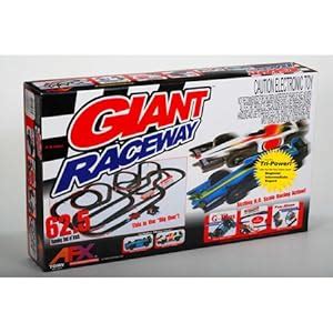 Amazon.com: AFX Giant Raceway Race Set w/Tri-power Pack: Toys & Games