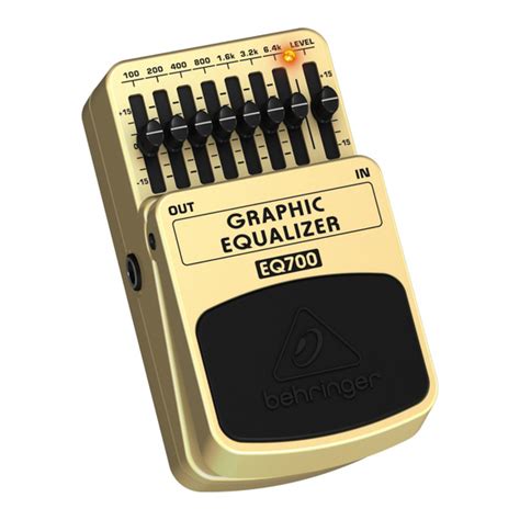 BEHRINGER GRAPHIC EQUALIZER EQ700 USER MANUAL Pdf Download | ManualsLib