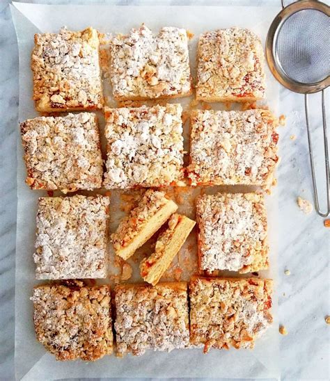 Apricot Jam Bars with a Crumb Topping - Eats Delightful