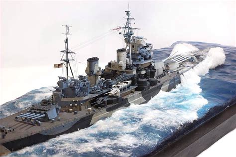 HMS Howe 1944 | WW II navy | Pinterest | Dioramas, Scale models and Models