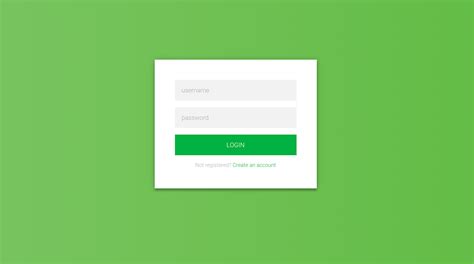 Login Page Template Bootstrap