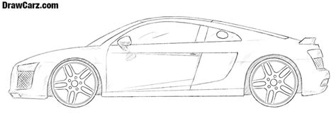 How to Draw an Audi R8