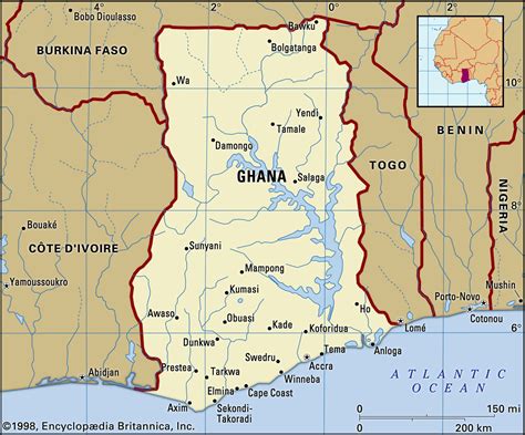 Ghana River Map Map Of Ghana Showing Rivers Western A - vrogue.co