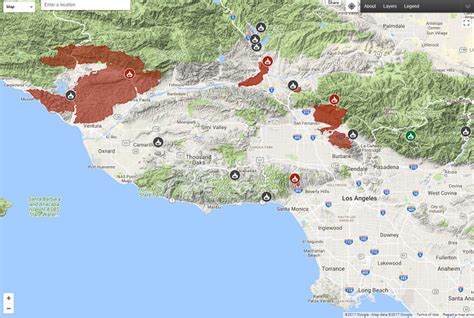 Ventura County California Fire Map - Map