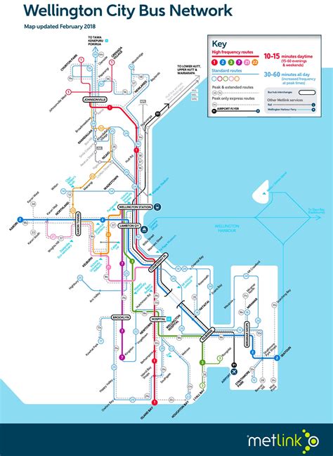 Wellington bus map - Ontheworldmap.com