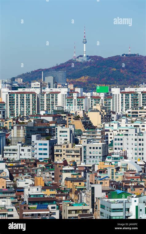 Seoul city skyline Stock Photo - Alamy