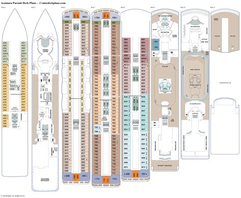 Azamara Pursuit Deck 4 Deck Plan Tour