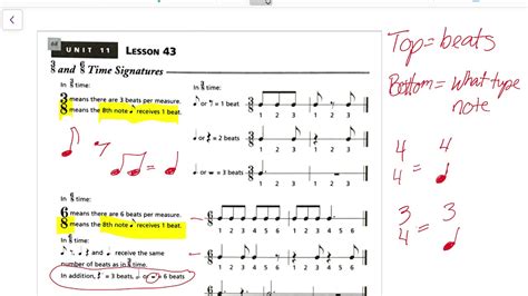 3/8 and 6/8 Time Signatures Lesson - YouTube