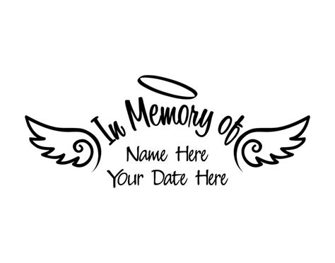 Loving Memory Car Decals, In Loving Memory Tattoos, Remembrance Tattoos, Memorial Tattoos ...