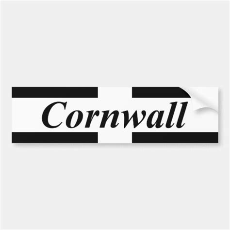 Cornwall Bumper Sticker | Zazzle