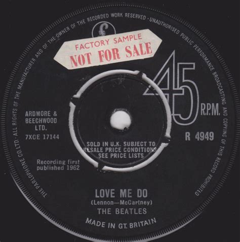 The Beatles – Love Me Do (1964, Vinyl) - Discogs