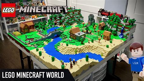 Massive lego Minecraft world MOC (full review) - YouTube