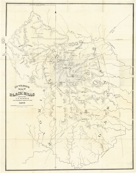 An all-but unknown map of the Black Hills, published during the Gold ...