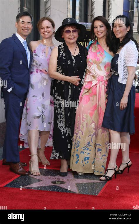 LOS ANGELES - MAY 1: Lucy Liu, Family at the Lucy Liu Star Ceremony on ...