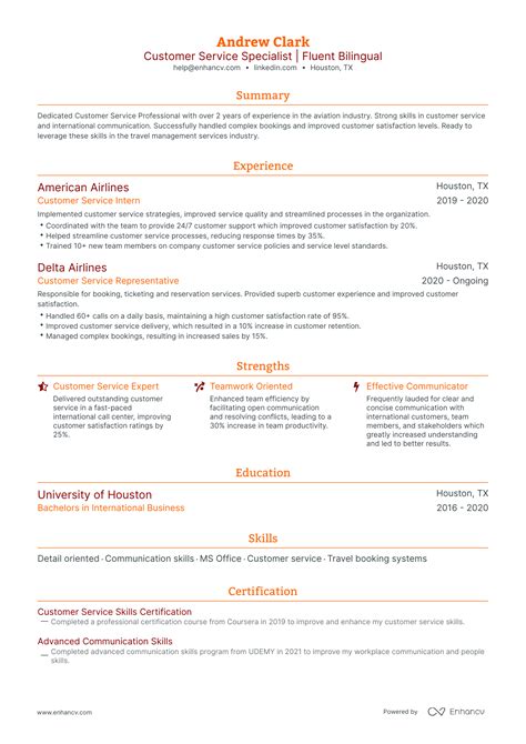 5 Entry-level Customer Service Resume Examples & Guide for 2024