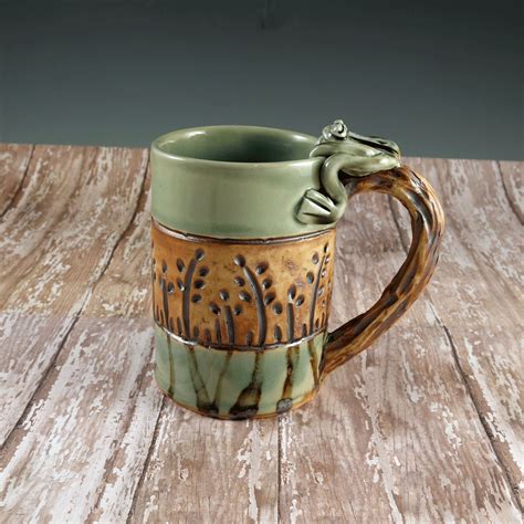 Pottery Mug Handmade Ceramic Tea Mug Coffee by Botanic2Ceramic