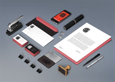 Logo/Identity on Stationery Mockups on Behance