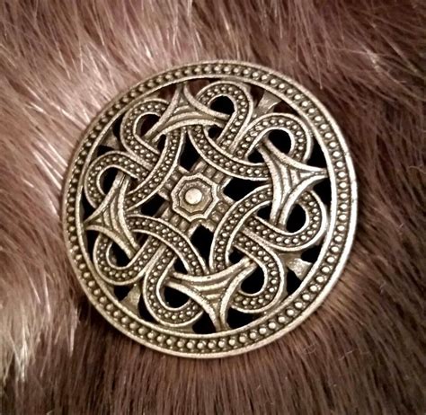 Fenris Round Brooch Silver 35mm Viking Celtic #viking #vikings #round #silver #brooches Medieval ...