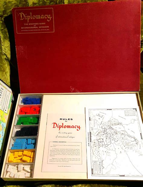 DIPLOMACY Vintage Board Game 1961 Games Research Inc. A | Etsy