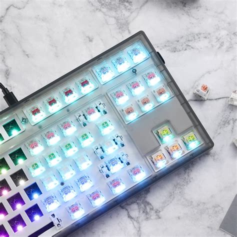 Buy FL ESPORTS MK870 CMMK 87 Keys RGB Modular Mechanical Keyboard, 80% TKL Wired Gaming Keyboard ...