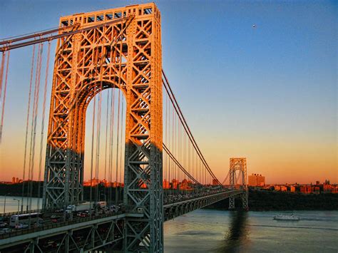 George Washington Bridge At Sunset by Photography By Jeff Sumberg