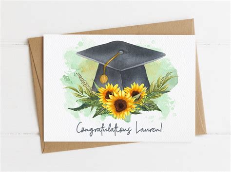 Custom Graduation Card Personalized Grad Card or Card Set | Etsy