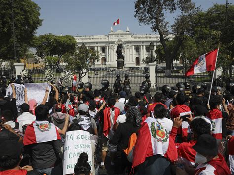 Peru's New President Quickly Steps Down Amid Protests And Police ...