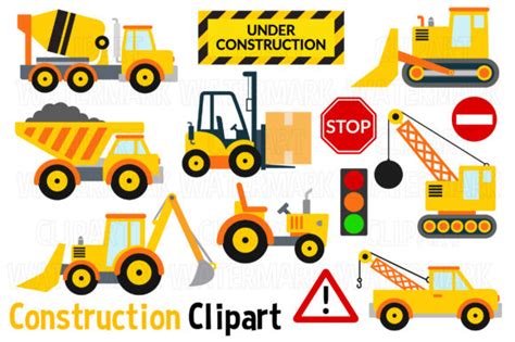 Construction Vehicles Clipart