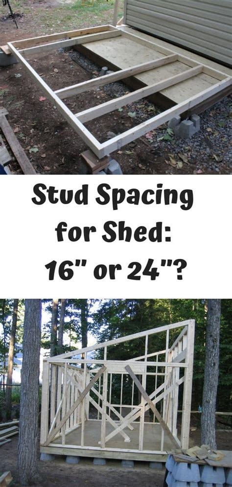 Stud Spacing for Shed: 16” or 24” on Center – Which is Better?