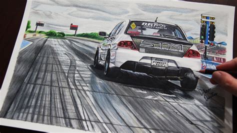 Drag Car Drawings at PaintingValley.com | Explore collection of Drag ...