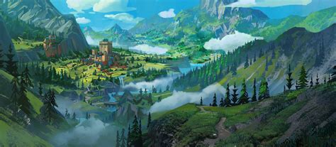 ArtStation - fantasy landscape 1