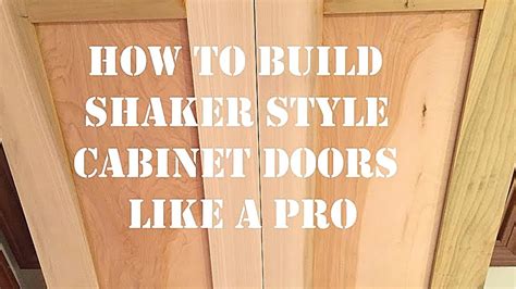 How To Build Shaker Style Cabinet Doors Like A Pro You