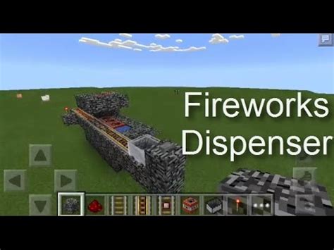 Minecraft PE | FIREWORKS DISPENSER { Redstone Tutorial } - YouTube