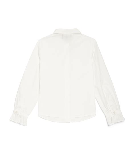 Emporio Armani Kids white Cotton Button-Up Shirt (4-14 Years) | Harrods UK